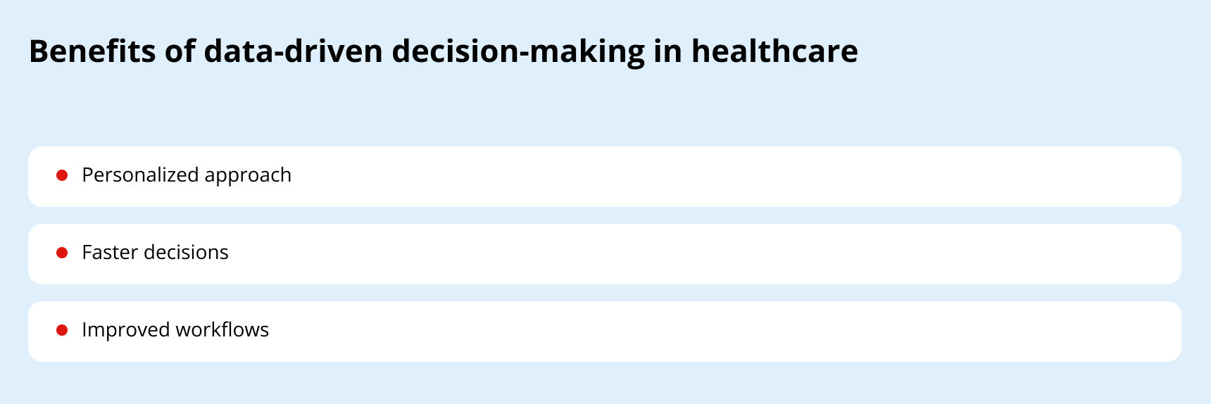 benefits of decision-making in healthcare management